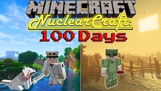 I Survived 100 Days MAKING A NUCLEAR WASTELAND in NUCLEARCRAFT OVERHAUL in Minecraft Hardcore