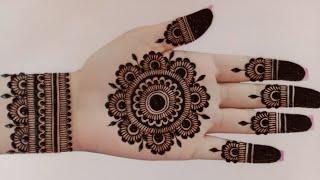 Karva Chauth special mehndi||Simple mehndi designs||Front hand mehendi design||easy mehndi designs