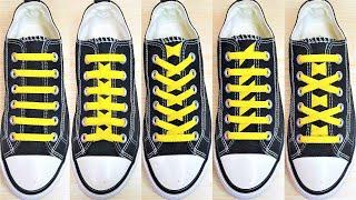 5 Ways to tie your shoelaces, How to tie shoelaces, shoes lace styles, #shoelace #shorts #viral