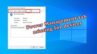 How To Fix Power Management tab missing for devices in Windows 10