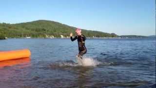 Ironman 70.3 Timberman: Linsey Corbin Race Day Video