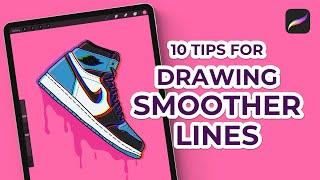 10 Tips For Drawing Smoother Lines In Procreate (#Shorts)