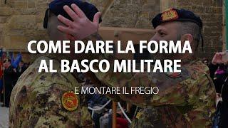 Come dare la forma al basco militare