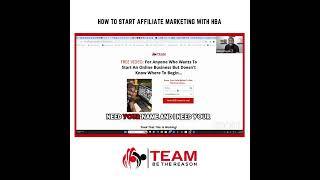 How To Start Affiliate Marketing With HBA