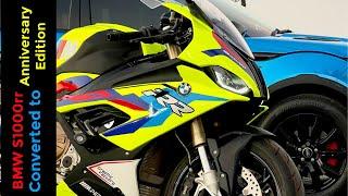 BMW M1000rr Anniversary Edition.  Wrapped by @detailingexpress
