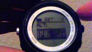 Highgear Alti XT7 GPS HRM : Setting Altimeter