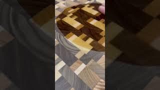 End grain cutting board oiling #woodwork #woodworking #endgraincuttingboard #endgrain