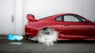 Toyota Supra Burnouts, Turbo spools and Drag MKIV Compliation