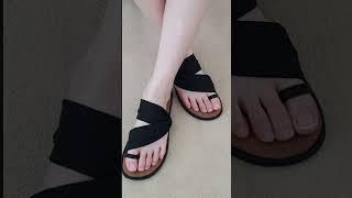 여성스러운 쪼리 슬리퍼 #여름 #쪼리 #슬리퍼
