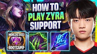 LEARN HOW TO PLAY ZYRA SUPPORT LIKE A PRO! - T1 Keria Plays Zyra Support vs Yuumi! | Season 2022