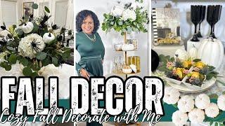 FALL 2024 COZY DECORATING| FALL ENTERTAINING IDEAS| TIERED TRAY| LIVING LUXURIOUSLY FOR LESS