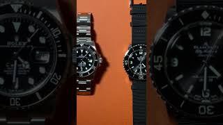 Lumi comparison of Rolex Submariner and Blancpain Fifty Fathoms #blancpain #fiftyfathoms #rolex