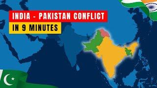 History of India-Parkistan Conflict Explained on Maps