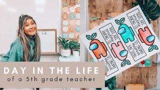 DAY IN THE LIFE OF A TEACHER | more Among Us activities, WGU masters update, Among Us bookmarks