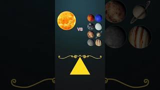 Sun vs All Planets : How Is Our Star ? #star