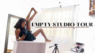 MY EMPTY FILMING STUDIO TOUR | ADESHOLAMIE SPENSE