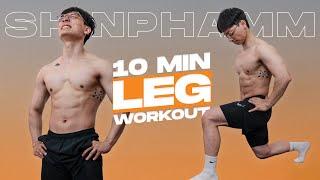 10 phút TẬP CHÁY CHÂN tại nhà(không dụng cụ) | Burning Leg Workout | SHINPHAMM