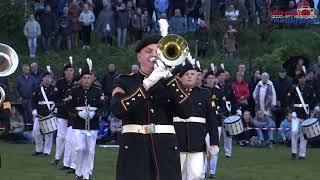 Show and Marchingband Kunst en Genoegen tijdens Oranje Taptoe Katwijk 2024