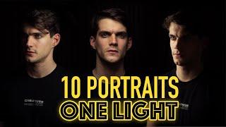 10 EASY Portrait Ideas With One Single Light