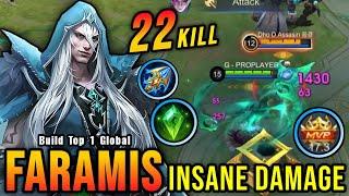 100% Unstoppable!! 22 Kills Faramis Insane One Shot Damage Build - Build Top 1 Global Faramis ~ MLBB