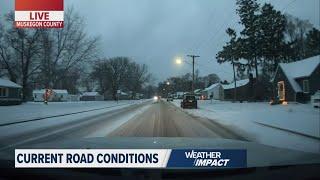 13 ON YOUR SIDE Weather Chaser takes a live look at road conditions Thursday, Dec. 19