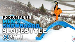 Men’s Snowboard Slopestyle: Top 3 Medal Runs | X Games Aspen 2025