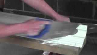 Plaster Coving Installation - How To Cut An Internal Mitre Part 2