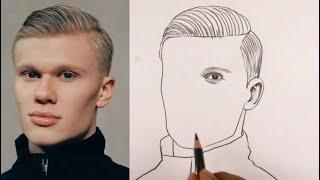 Expert Artist Shares Erling Haaland Portrait Drawing Secrets || Pencil Sketch Tutorial