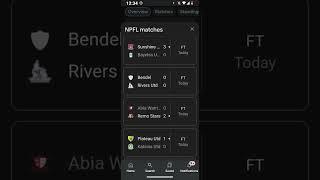 NPFL Football Scores #npfl