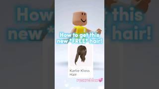 How to get this new *FREE* Karlie Klossette Hair Roblox 2023!