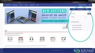 Dashboard Tutorial for Solomon Exam Prep