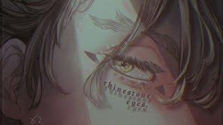 rhinestone eyes.