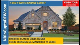 Parkhill Plan By Drees Homes in Colby Crossing 60 in Mansfield, TX Video Tour | Mansfield Home Tours