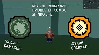 KENICHI + MINAKAZE OP ONESHOT COMBO | Shindo Life Roblox