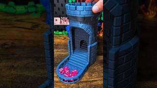 3D printed Random Dice Tower with Bridge Mechanism #3dprinting