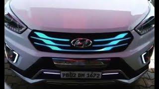 Hyundai Creta Modified With Blaze LED Grille Looks Cool | Carchic India | Hyundai Creta Accessories