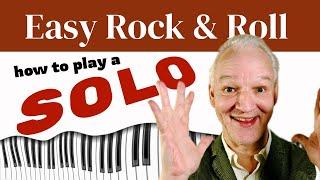 How To Play a Rock & Roll Piano Solo, Easy Lesson