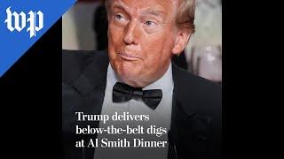 Trump delivers below-the-belt digs at Al Smith Dinner