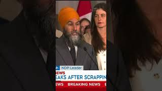 NDP Leader Jagmeet Singh:  Prime Minister Justin Trudeau “has let Canadians down."