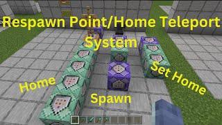 Home and Set Home Teleport (Home Teleport and Spawn) Respawn Point Teleport