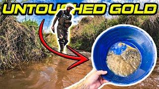 Using the Worlds Fastest River Sluice on an Untouched Gold Deposit!