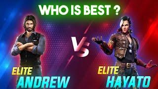 ANDREW vs HAYATO||WHICH CHARACTER IS BEST IN FREE FIRE||ELITE HAYATO vs ELITE ANDREW||TIPS & TRICKS