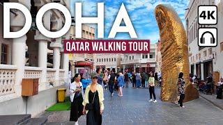 DOHA, Qatar  4K Walking Tour: Souq Waqif & Downtown