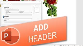 How to Add Header in PowerPoint