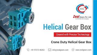 Crane Duty Helical Gearbox, EOT Crane Gearbox, Three Stage Parallel Shaft Helical Gearbox