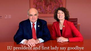 Thank you from IU President and First Lady McRobbie