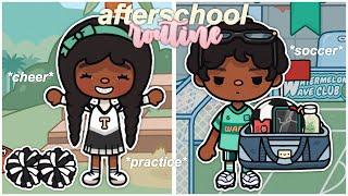 twins after school routine *soccer and cheer* ️ (EP.5) | *with voices* | toca life world roleplay