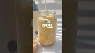 The Most Perfect Iced Coffee #shorts  #youtubeshorts #coffee #asmr #asmrsounds #asmrvideo