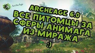 Archeage 6.0 Питомцы за сферы анимага