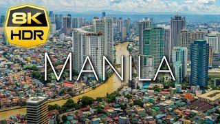 Manila Philippines 8K HDR Ultra HD | Drone and Camera Footage